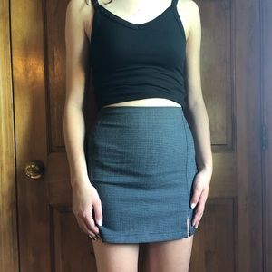 Brandy checkered miniskirt